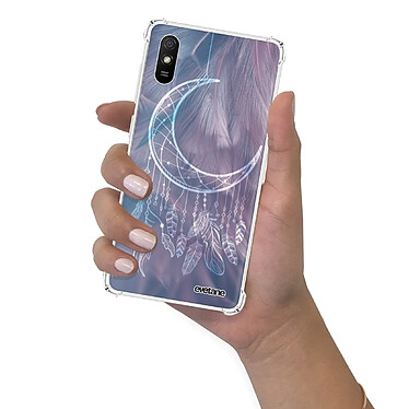 Evetane Coque Xiaomi Redmi 9A anti-choc souple angles renforcés transparente Motif Lune Attrape Rêve pas cher