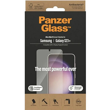 Panzer Glass Protection Écran Ultra-Wide pour Samsung Galaxy S23 Plus Transparent