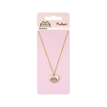 Acheter Pusheen - Pendentif et collier argent Pusheen Pink and Gold Heart