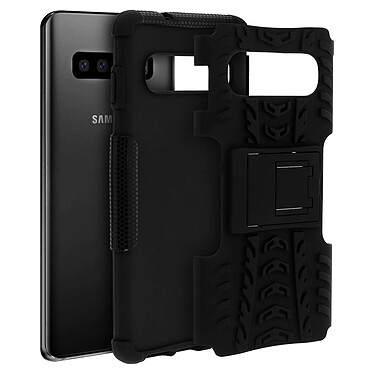 Avizar Coque Samsung Galaxy S10 Protection Hybride Antichoc Rigide Support Vidéo - Noir