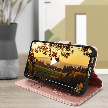 Acheter Forcell Étui pour Samsung Galaxy S21 FE Portefeuille Support Vidéo Mandala Fleur  Rose gold