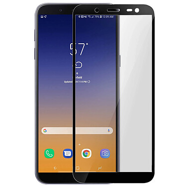 Avizar Film Écran Samsung Galaxy J6 Verre Trempé 9H Biseauté Transparent Bord noir