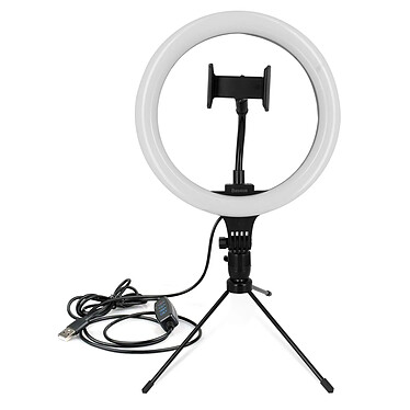 Baseus Ring Light 25cm Puissance 15W Mini-trépied Support Téléphone Rotatif Noir