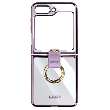 Avizar Coque anneau pour Samsung Galaxy Z Flip 5 Polycarbonate  Violet