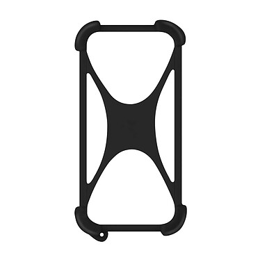 Avizar Coque Smartphone jusqu'à 6.7 pouces Universelle Silicone Gel Extensible noir