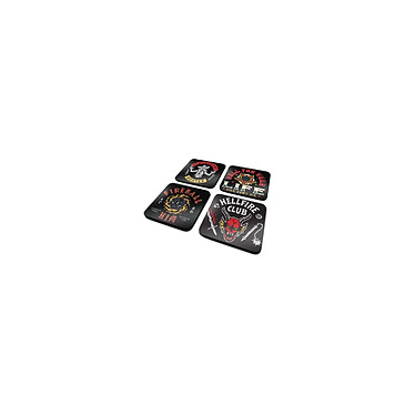 Stranger Things 4 - Pack 4 sous-verres Hellfire Club