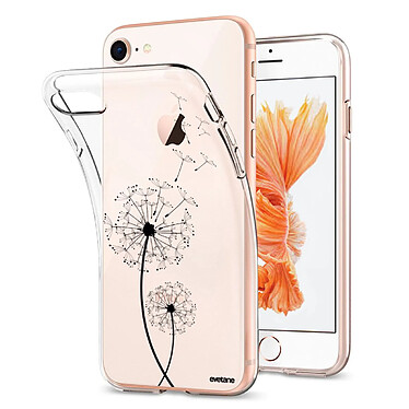 Evetane Coque iPhone 7/8/ iPhone SE 2020/ 2022 silicone transparente Motif Pissenlit ultra resistant