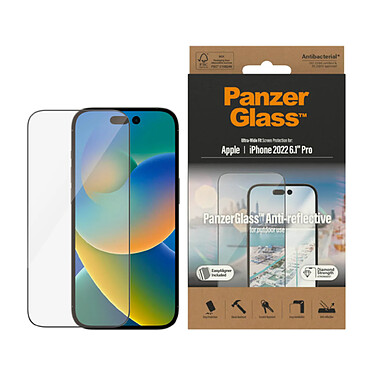 Avis PanzerGlass Verre de protection anti-reflet pour iPhone 14 Pro