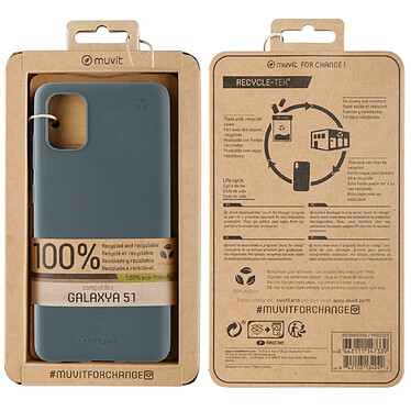 Acheter Muvit Coque pour Samsung Galaxy A51 RECYCLETEK Thunder Gris