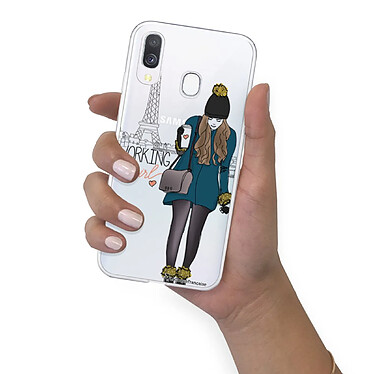 LaCoqueFrançaise Coque Samsung Galaxy A20e 360 intégrale transparente Motif Working girl Tendance pas cher