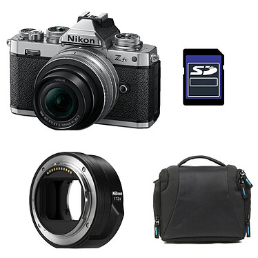 NIKON Z fc + Z 16-50 Silver + Sac + Carte SD 8 Go + Adaptateur FTZ II