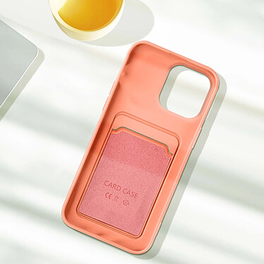 Acheter Avizar Coque pour iPhone 14 Pro Max Silicone Souple Porte-carte Fine Légère  rose