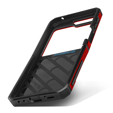 Avizar Coque Antichoc pour Samsung Galaxy Z Flip 5 Anti-chutes 3m Béquille Support  Rouge pas cher