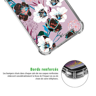 Acheter LaCoqueFrançaise Coque iPhone 11 Pro anti-choc souple angles renforcés transparente Motif Fleurs parme