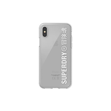 Superdry Coque pour Apple iPhone X / XS Collection Snap Case Clear en TPU Transparent