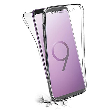 Evetane Coque Samsung Galaxy S9 360 intégrale transparente Motif transparente Motif Tendance