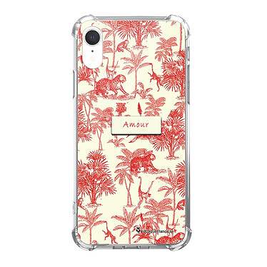 LaCoqueFrançaise Coque iPhone Xr Silicone antichocs Solides coins renforcés  transparente Motif Botanic Amour