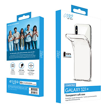 Acheter Myway Coque pour Samsung Galaxy S21 Plus Souple et Mince Transparent