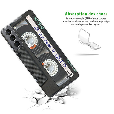 Avis Evetane Coque Samsung Galaxy S21 5G 360 intégrale transparente Motif Cassette Tendance