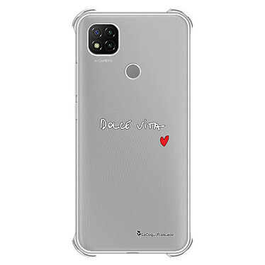 LaCoqueFrançaise Coque Xiaomi Redmi 9C Silicone antichocs Solides coins renforcés  transparente Motif Dolce Vita