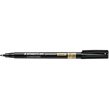 STAEDTLER Marqueur Lumocolor permanent spécial 319F Pte Fine Noir x 10