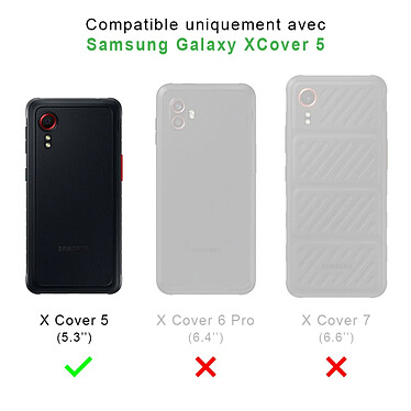 Evetane Coque Samsung Galaxy Xcover 5 Antichoc coins renforces Silicone + 2 Vitres en verre trempe Protection ecran pas cher