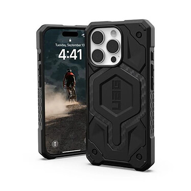 UAG Coque pour iPhone 16 Pro MagSafe Antibactérienne Collection Monarch Pro Kevlar Noir pas cher