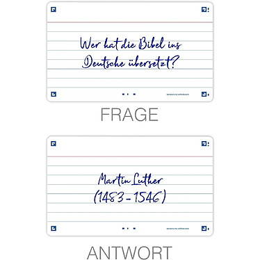 Acheter OXFORD Pack 80 Fiches Révision Flash 2.0 - 75 x 125 mm Ligné Blanc