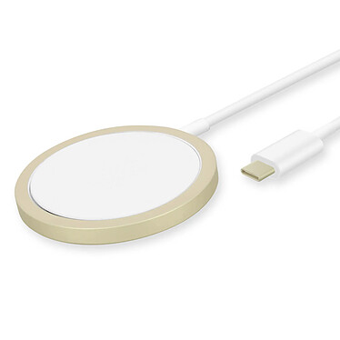 GUESS Chargeur MagSafe iPhone Charge sans-fil Magnétique Puissance 15W Doré