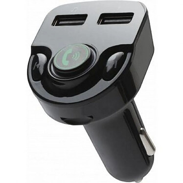 BigBen Connected Double Chargeur voiture 2.4A avec transmetteur FM Noir