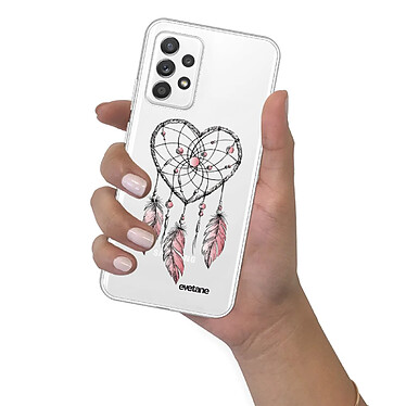 Evetane Coque Samsung Galaxy A72 360 intégrale transparente Motif Attrape coeur Tendance pas cher