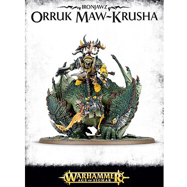 Warhammer AoS - Ironjawz Megaboss sur Maw-krusha