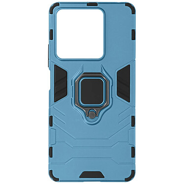 Avizar Coque pour Xiaomi Redmi Note 13 5G Anneau Support Bi-matière Antichoc Bleu Clair