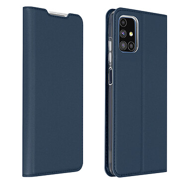 Dux Ducis Housse pour Samsung Galaxy M51 Étui Porte-carte Fonction Support Vidéo  Bleu Nuit