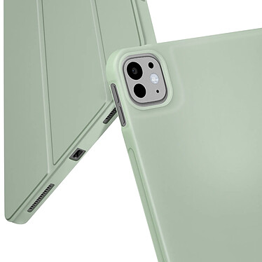 Avizar Étui pour iPad Pro 11 2024 Clapet Pliable Support Multipostions Vert Pâle pas cher