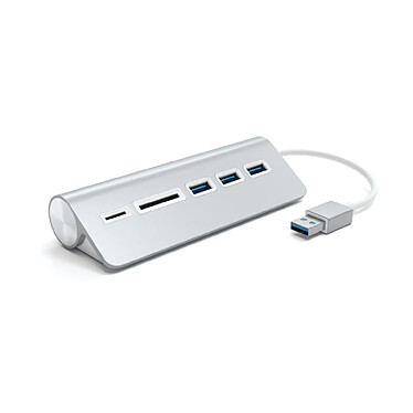 Satechi Multiports USB 3.0 avec lecteur de cartes Argent