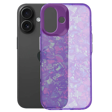 Avizar Coque pour iPhone 16 Plus Antichoc Souple Tutti Frutti Violet