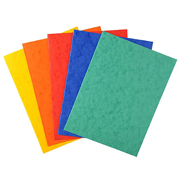 EXACOMPTA Paquet de 25 Chemises Lustro-Carte 225gm2 - 24x32cm - Couleurs assorties