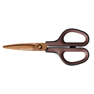 PLUS JAPAN Ciseaux Fitcut Curve Premium Titanium-coated 175 mm Brun