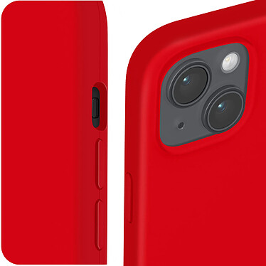 Acheter Avizar Coque pour iPhone 15 Plus Silicone Semi-rigide Finition Douce au Toucher Fine  Rouge