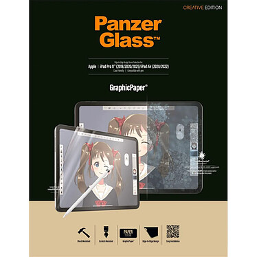 PanzerGlass GraphicPaper® compatible iPad Pro 11 (2018/20/21/22 - 1st/2nd/3rd/4th gen)& compatible iPad Air 10.9 (20/22 - 4th/5th gen) pas cher