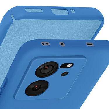 Avizar Coque pour Xiaomi 13T et 13T Pro Semi-rigide Soft-touch Anti-traces Bleu pas cher