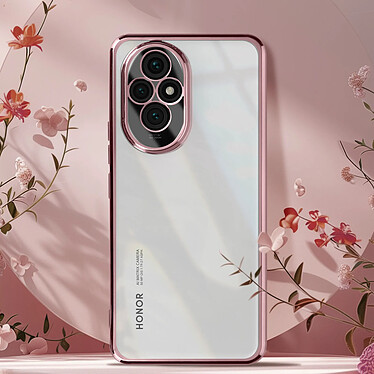 Avis Avizar Coque pour Honor 200 Motif Paillette Dégradé Silicone Caméra Protégée Rose Champagne