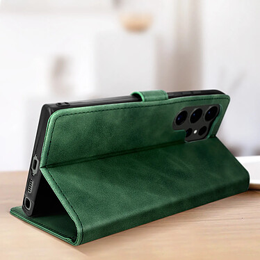 Avis Avizar Étui Folio pour Samsung S23 Ultra porte-carte, support vidéo  Tender Book Vert