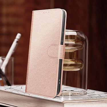 Acheter Avizar Housse pour iPhone 14 Plus Clapet Portefeuille Fonction Support Vidéo  Rose Gold