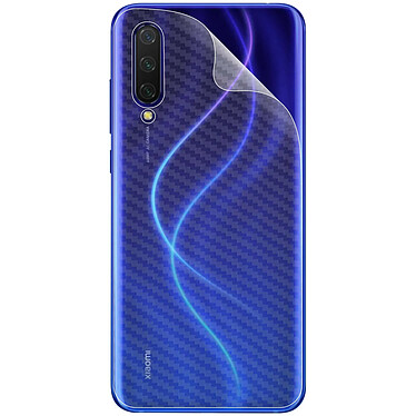 iMak Film Arrière pour Xiaomi Mi 9 Lite Latex Effet Carbone Anti-rayures  Transparent