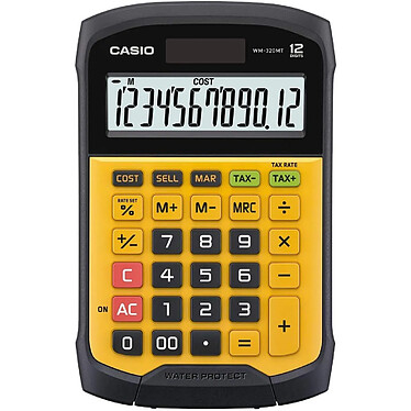 CASIO Calculatrice de bureau WM-320 MT, solaire / pile