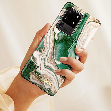 Avis iDeal of Sweden Coque pour Samsung S20 Ultra Marbré Luxe Ultra fine Golden Jade Marble Vert Foncé