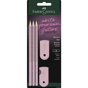 FABER-CASTELL Kit d'écriture SLEEVE, rose