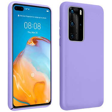 Avizar Coque Huawei P40 Pro Semi-rigide Mat Finition Soft Touch Compatible Qi Violet